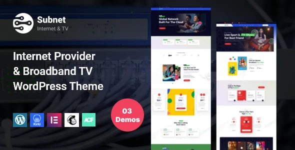 Internet Provider Broadband TV WordPress Theme | Internet Service – Subnet