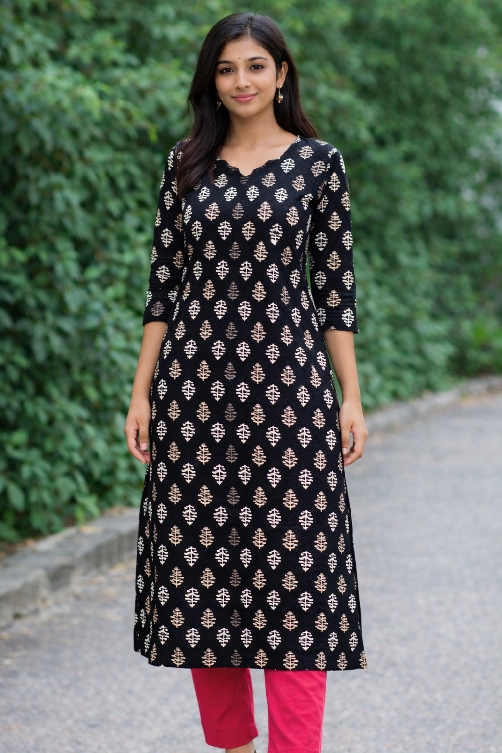 Black kurti size M,L,XL